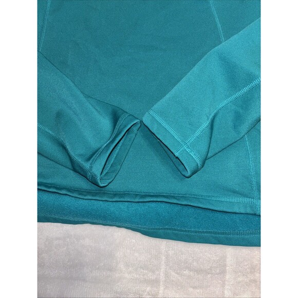 The North Face Women’s Teal Fleece Pullover Medium M | Half Zip Lightweight Warm - Picture 4 of 4